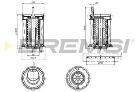 BREMSI FE0806 - FILTRO COMBUSTIBLE VW, AUDI