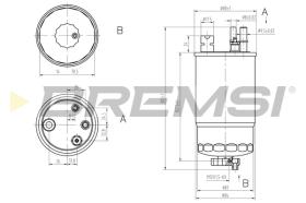 BREMSI FE0811 - FILTRO COMBUSTIBLE OPEL