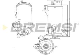 BREMSI FE0813 - FILTRO COMBUSTIBLE HONDA