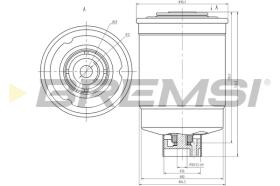 BREMSI FE0814 - FILTRO COMBUSTIBLE FORD, LDV