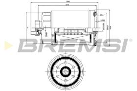 BREMSI FE0815 - FILTRO COMBUSTIBLE PEUGEOT, VW, AUDI, SKODA