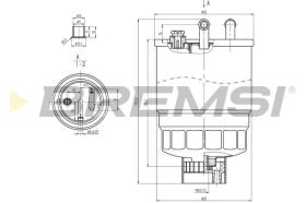 BREMSI FE0818 - FILTRO COMBUSTIBLE FORD, VW, HONDA, ROVER, MG