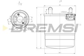 BREMSI FE0820 - FILTRO COMBUSTIBLE MERCEDES-BENZ