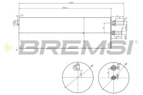 BREMSI FE0821 - FILTRO COMBUSTIBLE VW, GAZ