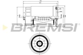 BREMSI FE0822 - FILTRO COMBUSTIBLE KIA, HYUNDAI