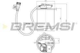 BREMSI FE0824 - FILTRO COMBUSTIBLE MERCEDES-BENZ