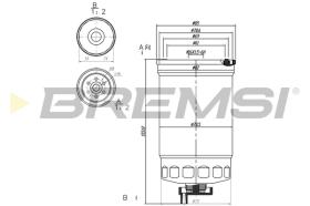 BREMSI FE0826 - FILTRO COMBUSTIBLE HYUNDAI, KIA