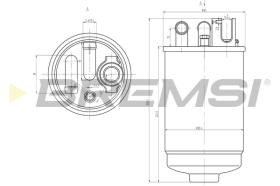 BREMSI FE0829 - FILTRO COMBUSTIBLE VW, AUDI, SKODA