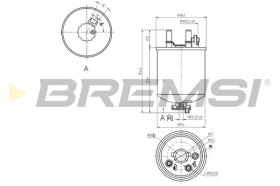 BREMSI FE0832 - FILTRO COMBUSTIBLE RENAULT