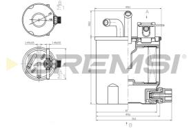 BREMSI FE0833 - FILTRO COMBUSTIBLE NISSAN