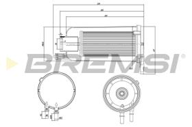 BREMSI FE0834 - FILTRO COMBUSTIBLE IVECO