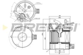 BREMSI FE0835 - FILTRO COMBUSTIBLE NISSAN