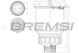 BREMSI FE0838 - FILTRO COMBUSTIBLE NISSAN