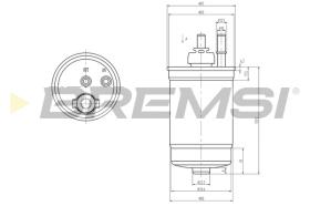 BREMSI FE0839 - FILTRO COMBUSTIBLE FORD