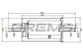 BREMSI FE0841 - FILTRO COMBUSTIBLE FIAT