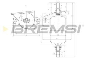 BREMSI FE0842 - FILTRO COMBUSTIBLE FIAT