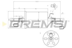 BREMSI FE0845 - FILTRO COMBUSTIBLE CHEVROLET, DAEWOO