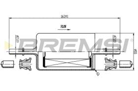 BREMSI FE0846 - FILTRO COMBUSTIBLE FIAT, OPEL, PEUGEOT, VW