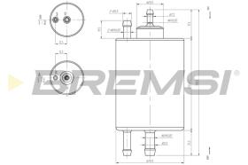 BREMSI FE0847 - FILTRO COMBUSTIBLE MERCEDES-BENZ