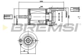 BREMSI FE1018 - FILTRO COMBUSTIBLE VW, AUDI, SEAT, SKODA