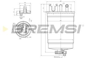 BREMSI FE1311 - FILTRO COMBUSTIBLE VW, SEAT