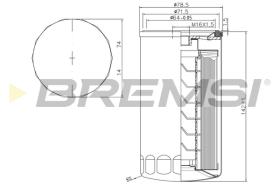 BREMSI FE1314 - FILTRO COMBUSTIBLE BMW