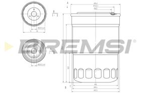 BREMSI FE1315 - FILTRO COMBUSTIBLE MITSUBISHI