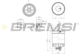 BREMSI FE1316 - FILTRO COMBUSTIBLE HYUNDAI