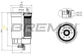 BREMSI FE1402 - FILTRO COMBUSTIBLE ALFA ROMEO