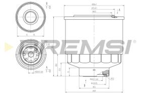 BREMSI FE1477 - FILTRO COMBUSTIBLE FIAT, FORD, RENAULT, OPEL