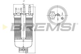 BREMSI FE1492 - FILTRO COMBUSTIBLE FIAT