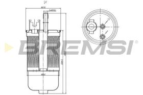 BREMSI FE1504 - FILTRO COMBUSTIBLE FORD