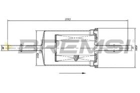 BREMSI FE1513 - FILTRO COMBUSTIBLE FORD