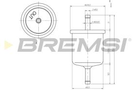 BREMSI FE1514 - FILTRO COMBUSTIBLE FORD, NISSAN, INFINITI