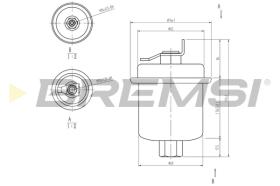 BREMSI FE1516 - FILTRO COMBUSTIBLE ROVER, HONDA