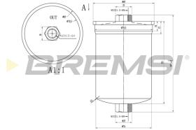 BREMSI FE1519 - FILTRO COMBUSTIBLE MERCEDES-BENZ, PUCH