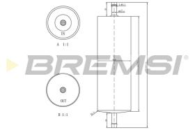 BREMSI FE1520 - FILTRO COMBUSTIBLE BMW, BERTONE, ALPINA