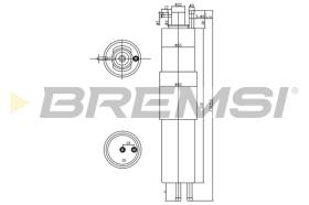 BREMSI FE1521 - FILTRO COMBUSTIBLE BMW