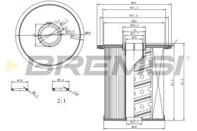 BREMSI FE1846 - FILTRO COMBUSTIBLE MERCEDES-BENZ