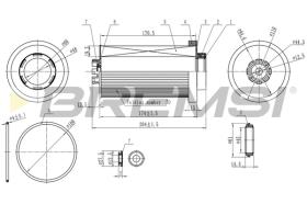 BREMSI FE1848 - FILTRO COMBUSTIBLE MAN