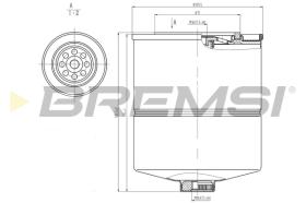 BREMSI FE1870 - FILTRO COMBUSTIBLE SUZUKI, MAZDA