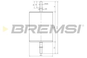 BREMSI FE1885 - FILTRO COMBUSTIBLE OPEL, PEUGEOT, LOTUS