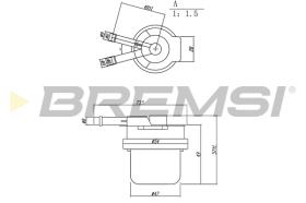 BREMSI FE1889 - FILTRO COMBUSTIBLE HYUNDAI