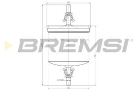 BREMSI FE1891 - FILTRO COMBUSTIBLE SUZUKI