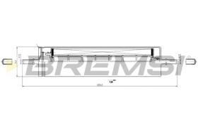 BREMSI FE2334 - FILTRO COMBUSTIBLE VOLVO