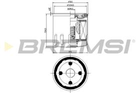 BREMSI FL0031 - FILTRO DE ACEITE FORD, METROCAB, LDV