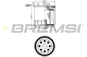 BREMSI FL0032 - FILTRO DE ACEITE VW, AUDI, SEAT, SKODA