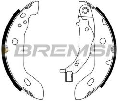 BREMSI GF0304 - JGO.ZAPATAS DE FRENO MERCEDES-BENZ