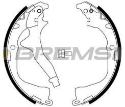 BREMSI GF0561 - JGO.ZAPATAS DE FRENO VW