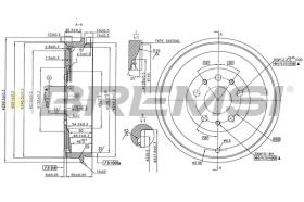 BREMSI CR5005 - TAMBOR DE FRENO FIAT, OPEL